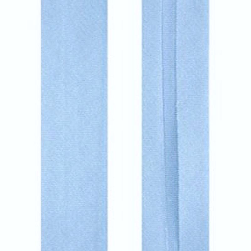 BABY BLUE 12mm Cotton Bias Binding Single Folded x 10 Metres