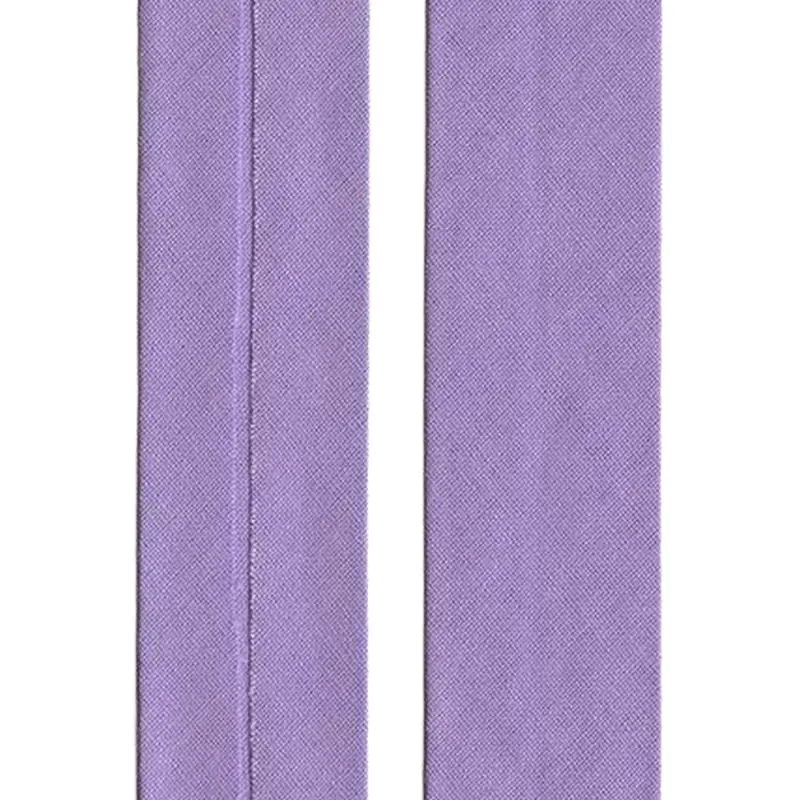 LILAC 12mm Cotton Bias Binding Single Folded x 10 Metres