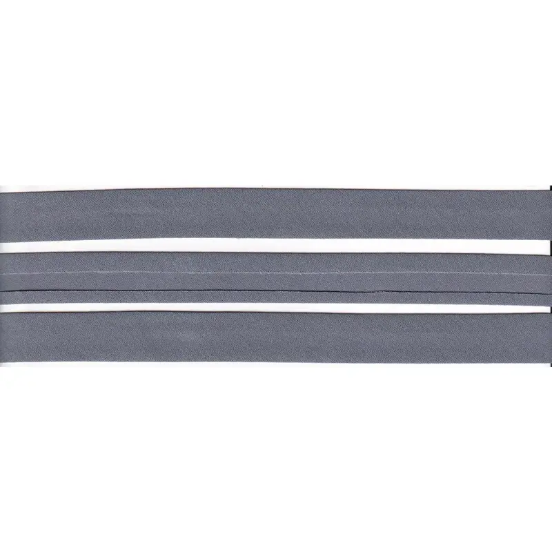 GREY "Factory Seconds" 20mm Cotton Bias Binding Single Folded, by the Metre