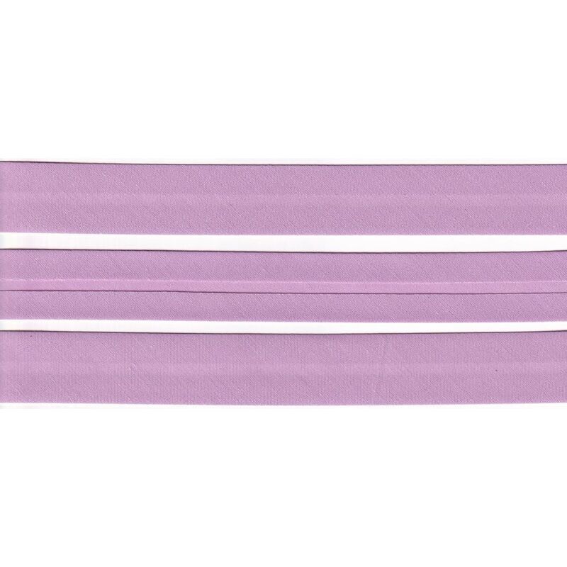 MAUVE 25mm Cotton Bias Binding Single Folded, by the Metre