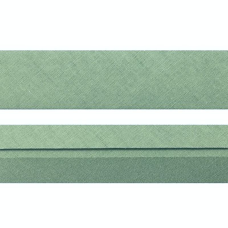 100% Cotton Bias Binding, 25mm Single Folded, MINT, 9 Metre Packet