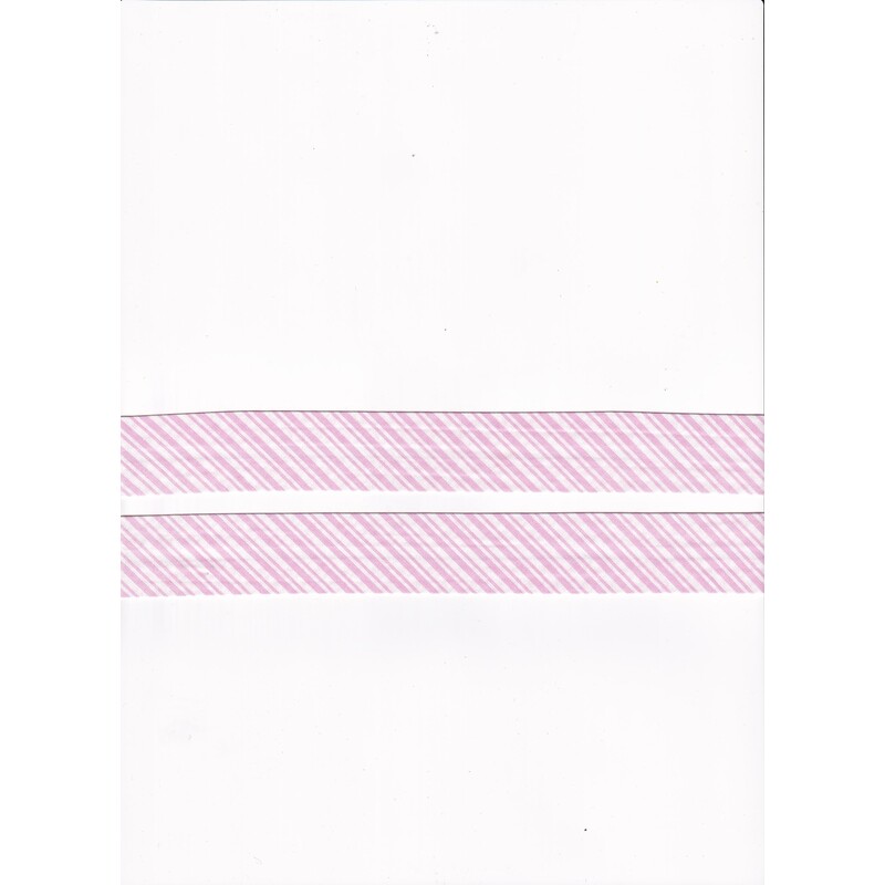 PINK Print Cotton Bias Binding, 25mm Single Folded x 10 Metres