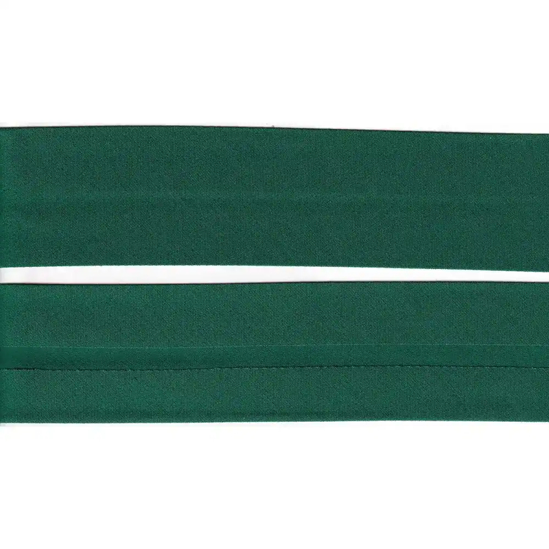 DARK GREEN 50mm Cotton Bias Binding Single Folded, By The Metre