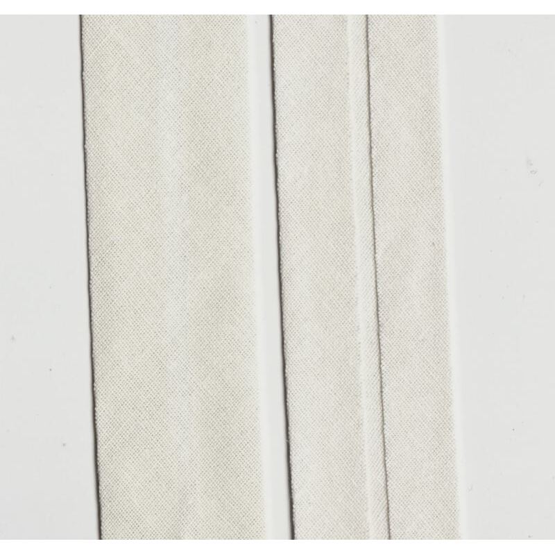 OFF WHITE 50mm Cotton Bias Binding Single Folded 4 Metre Pack