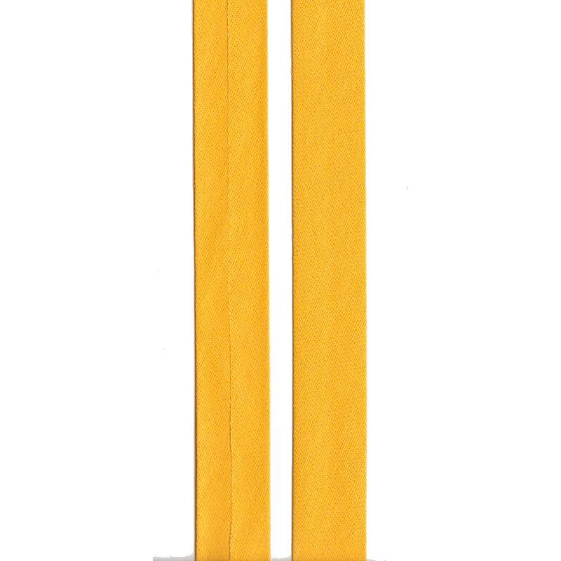 GOLDEN YELLOW 6mm Cotton Bias Binding Single Folded x 5 Metres