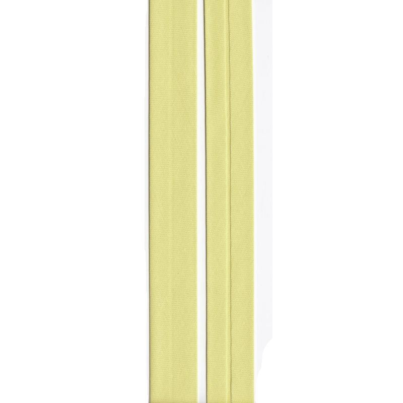 LEMON 6mm Cotton Bias Binding Single Folded x 10 Metres