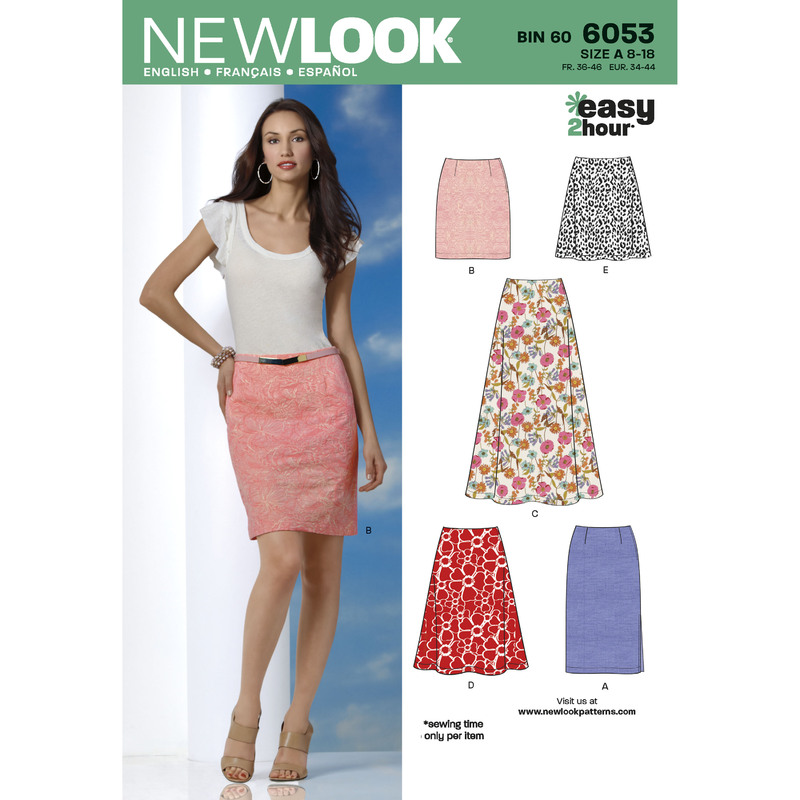 New Look Sewing Pattern 6053 Misses' Skirts