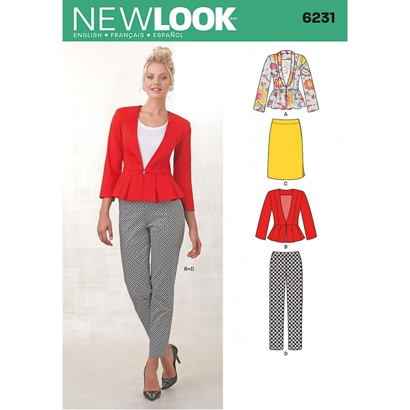 New Look Sewing Pattern 6231 Misses Sportswear