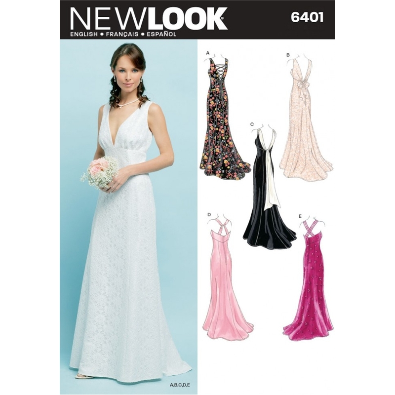 New Look Pattern 6401 Misses Special Occasion Dresses