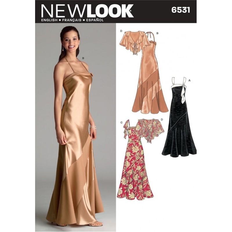 New Look Sewing Pattern 6531 Misses Special Occasion Dresses