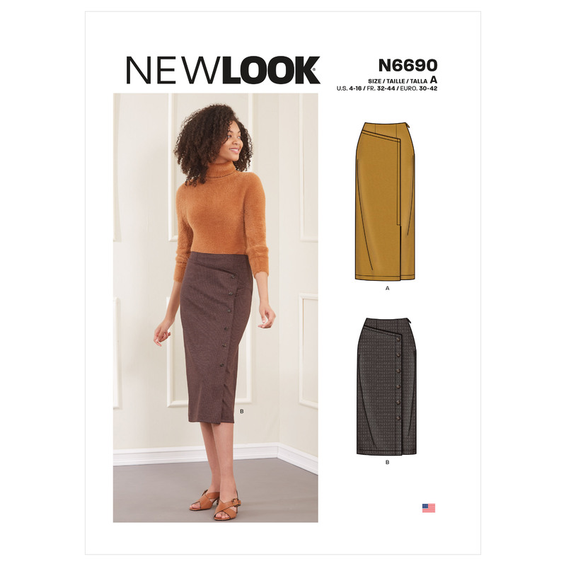 New Look Sewing Pattern N6690 Misses' Skirts
