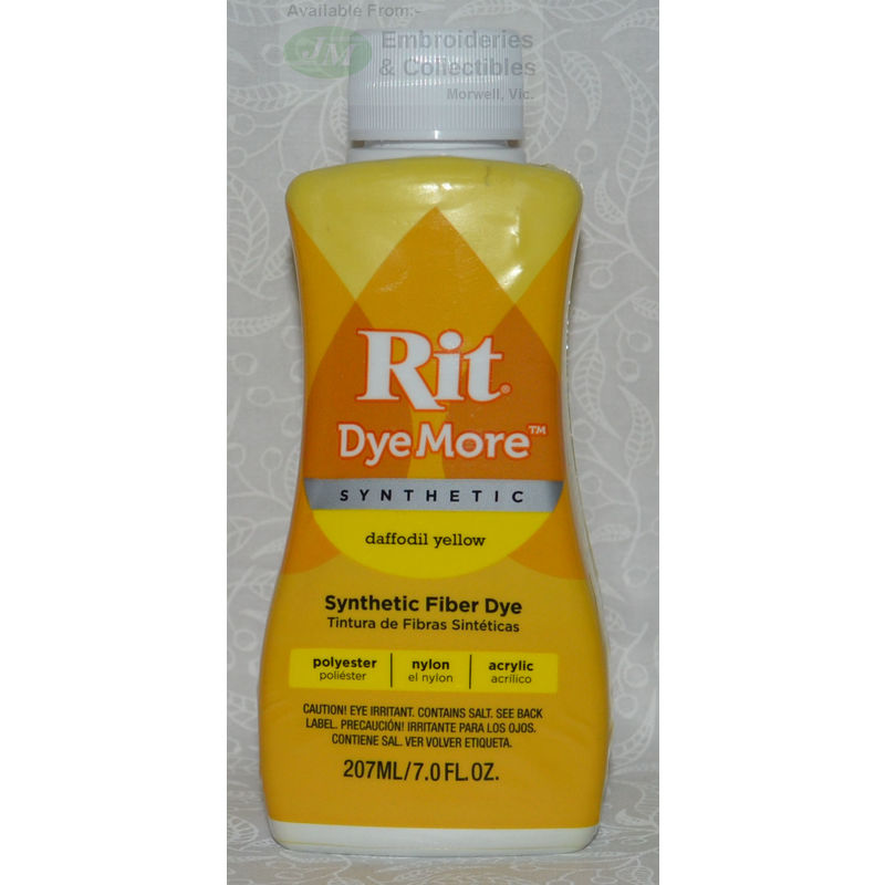 Rit Dye More Synthetic 7oz-Daffodil Yellow, 1 count - Pay Less
