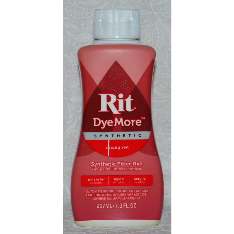 RIT Liquid Synthetic Fabric Dye,  RACING RED, DyeMore Synthetic Dye, 207ml