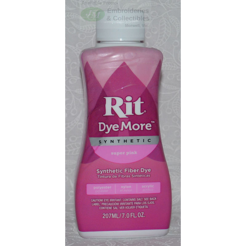 RIT DyeMore Synthetic SUPER PINK 207ml Liquid Synthetic Fabric Dye
