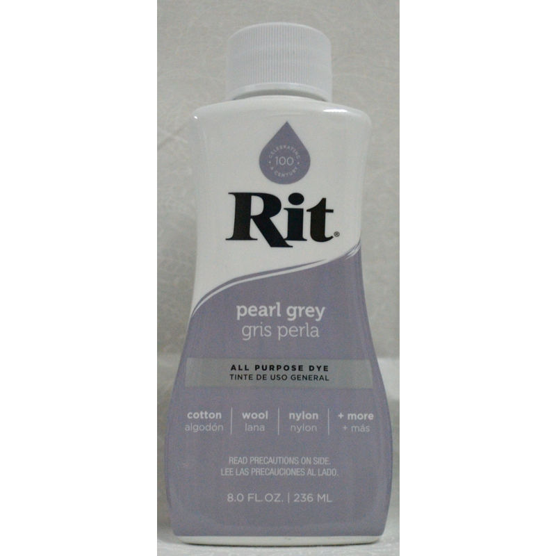 RIT PEARL GREY, All Purpose Liquid Fabric Dye, 236ml (8 FL OZ)