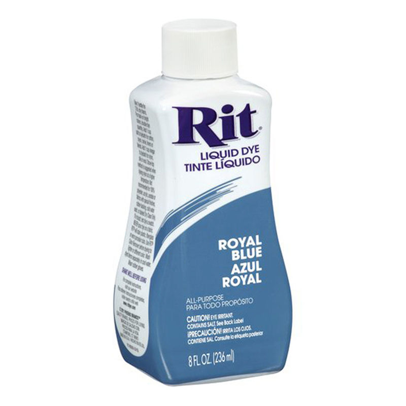 RIT ROYAL BLUE, All Purpose Liquid Fabric Dye 236ml (8 FL OZ)