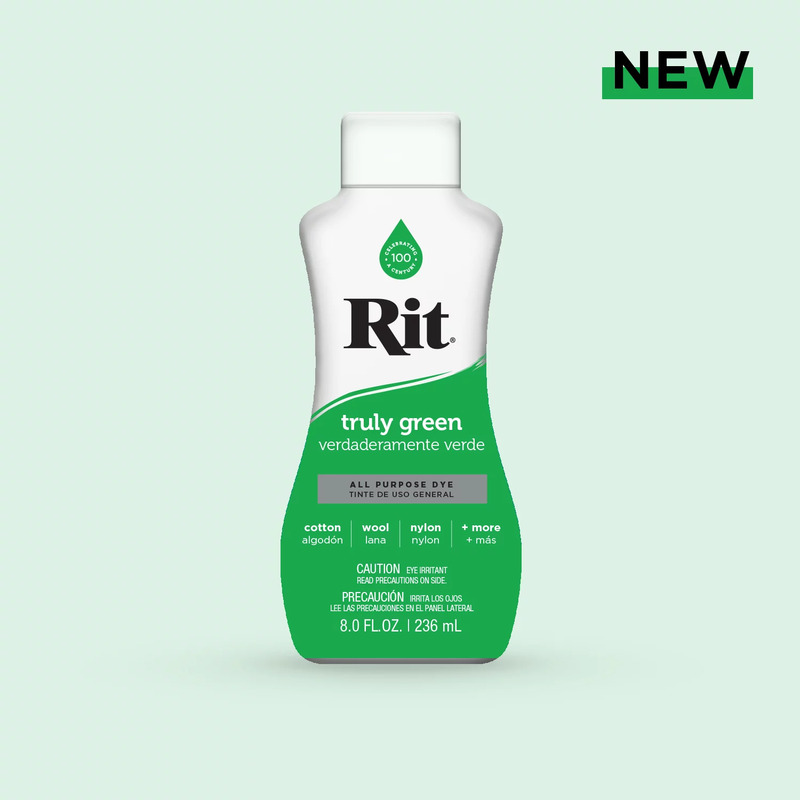 RIT TRULY GREEN, All Purpose Liquid Fabric Dye 236ml (8 FL OZ)