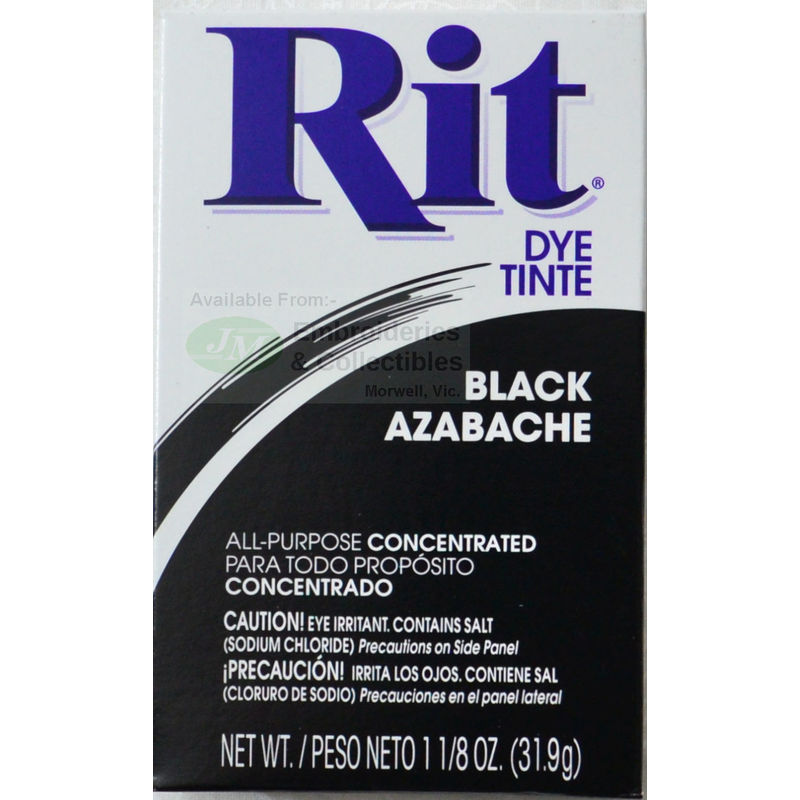 RIT ALL Purpose Powder Fabric Dye 31.9g Packet BLACK