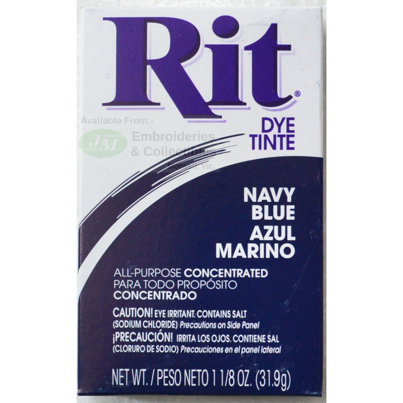 RIT ALL Purpose Powder Fabric Dye 31.9g Packet NAVY