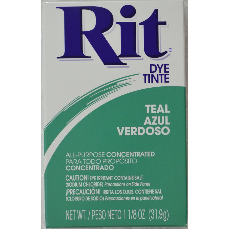 RIT ALL Purpose Powder Fabric Dye 31.9g Packet TEAL