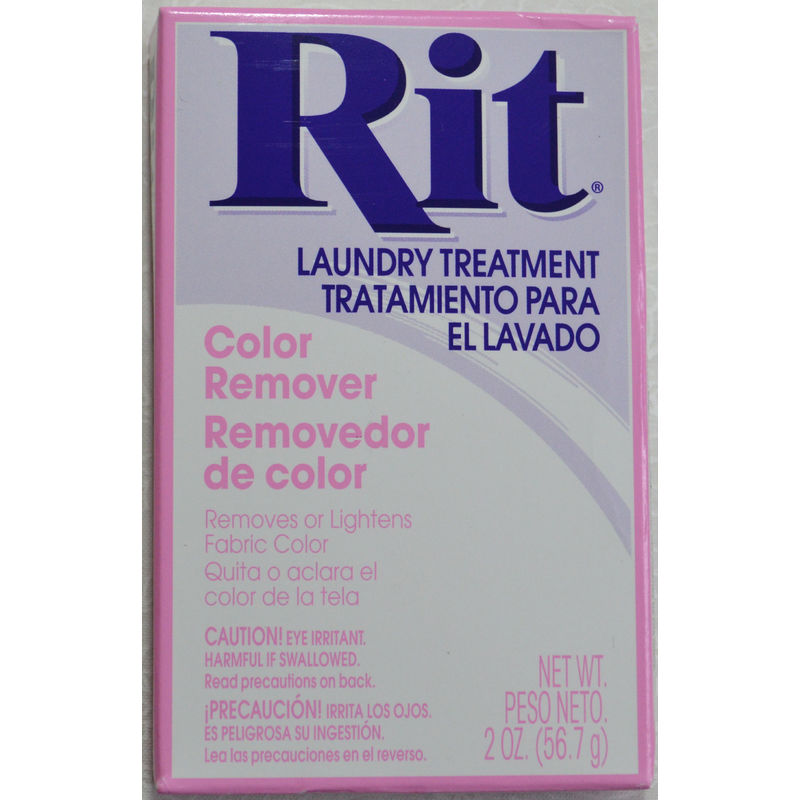 RIT Powder Colour Remover, 56.7g (2oz) Removes or lightens fabric colour