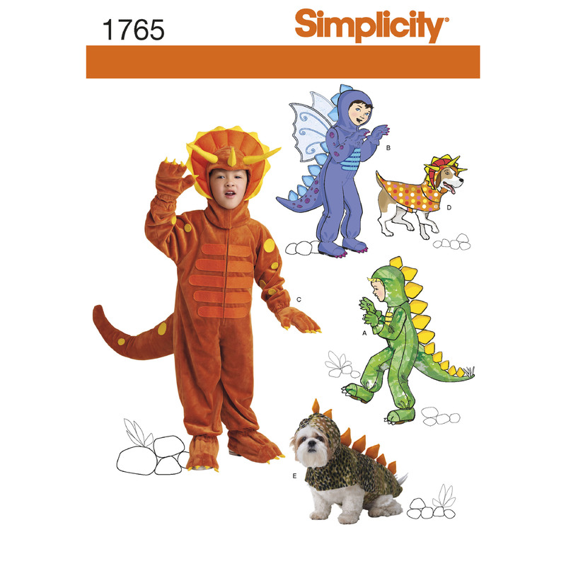 Child's and Dog Costumes Simplicity Sewing Pattern 1765