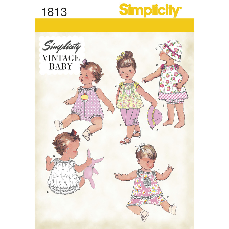 Babies' Dress & Separates Simplicity Sewing Pattern 1813