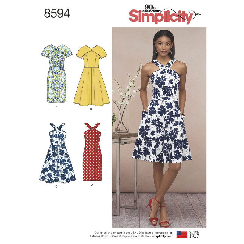 Pattern 8594 Women's / Petite Women's Dresses Simplicity Sewing Pattern 8594