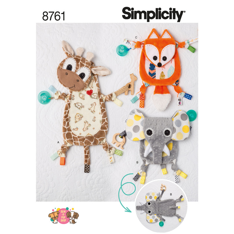 Pattern 8761 Baby Sensory Blanket Simplicity Sewing Pattern 8761