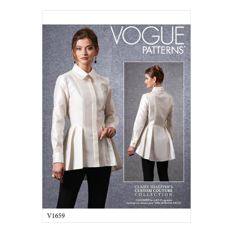 Vogue Sewing Pattern Misses'/Misses' Petite Shirt 1659E5 (Sizes 14-22)