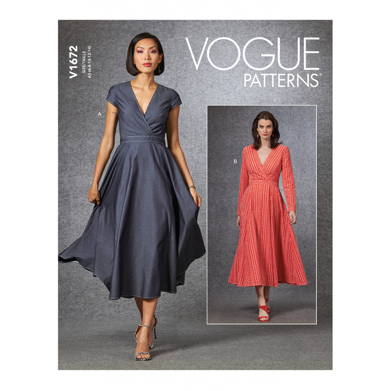 Vogue Sewing Pattern Misses' Dress 1672E5 (Sizes 14-22)
