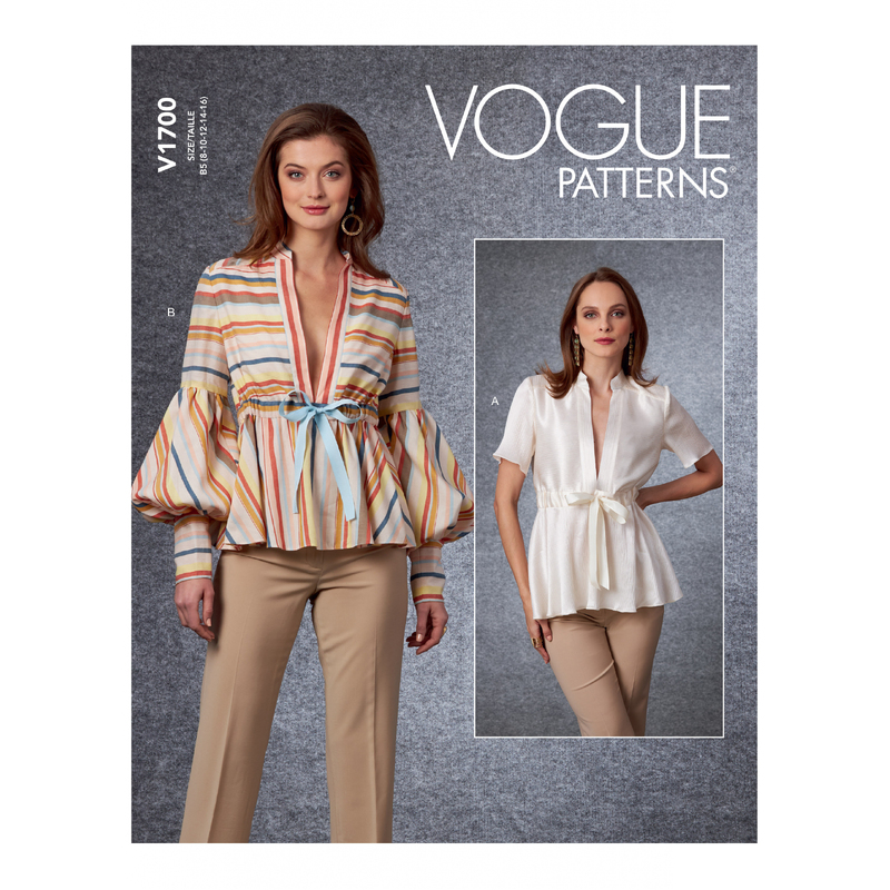 Vogue Sewing Pattern - Misses' Top 1700F5