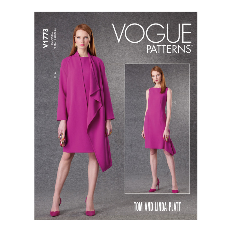 Vogue Sewing Pattern - Misses' Jacket & Dress Tom & Linda Platt 1773B5