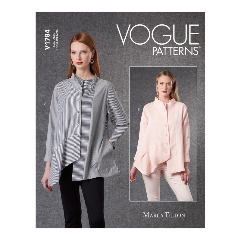 Vogue Pattern Misses' Shirts Marcy Tilton 1784Y