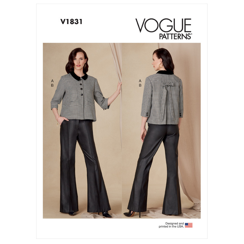 Vogue Sewing Pattern - Misses' and Misses' Petite Jacket and Pants 1831B5
