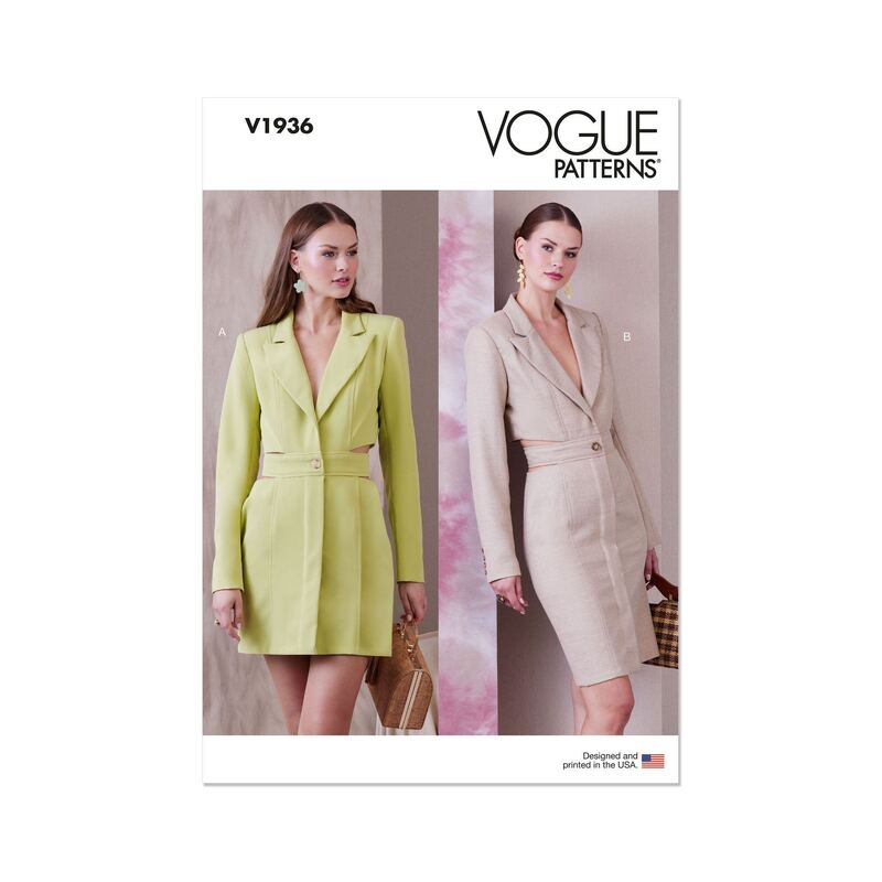 Vogue Sewing Pattern 1936F5 Misses' Blazer Dress (Sizes 16-24)