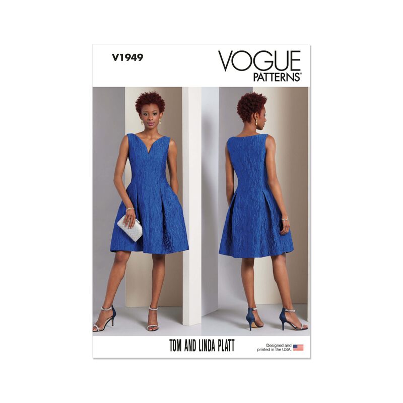 Vogue Patterns V1949b5 Misses’ Dress by Tom & Linda Platt sizes 8-16