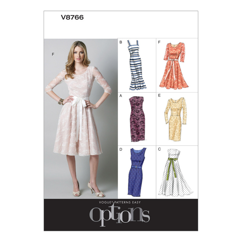 Vogue Sewing Pattern - Misses'/Misses' Petite Dress 8766AA