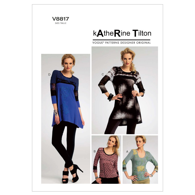Vogue Sewing Pattern - Misses' Top 8817B5