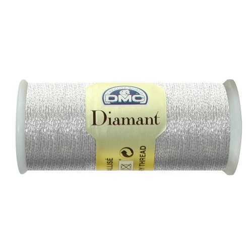 DMC Diamant Thread, #D168 SILVER, 35m Hand Embroidery Thread