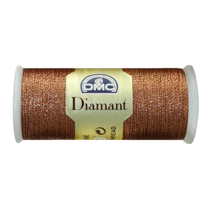 DMC Diamant Thread, 35m Hand Embroidery Thread, Colour D301, COPPER