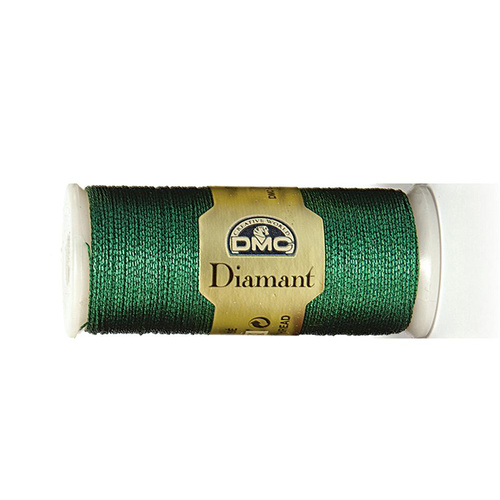 DMC Diamant Thread, 35m Hand Embroidery Thread, Colour D699 EMERALD