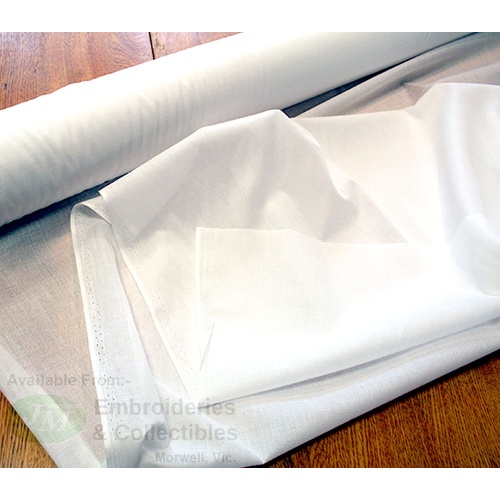 235cm REMNANT Vilene Interfacing Fusible Light Weaveline, White, 112cm Wide, Iron-On