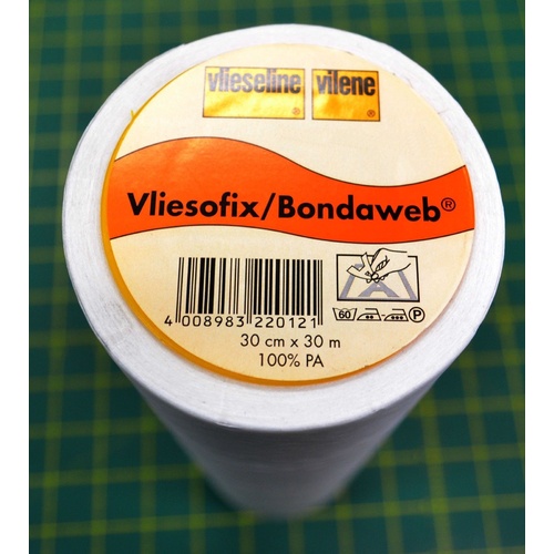 Vilene Vliesofix Bondaweb Double Sided Web Adhesive Paperback 30cmx 30m Applique