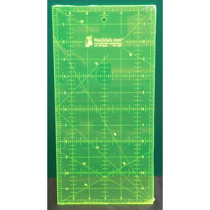 Matilda's Own Imperial Ruler 12" x 6", Patchwork Template VR1260