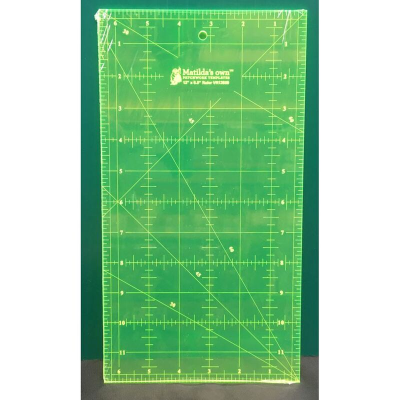 Matilda's Own Imperial Ruler 12" x 6.5", Patchwork Template VR12650