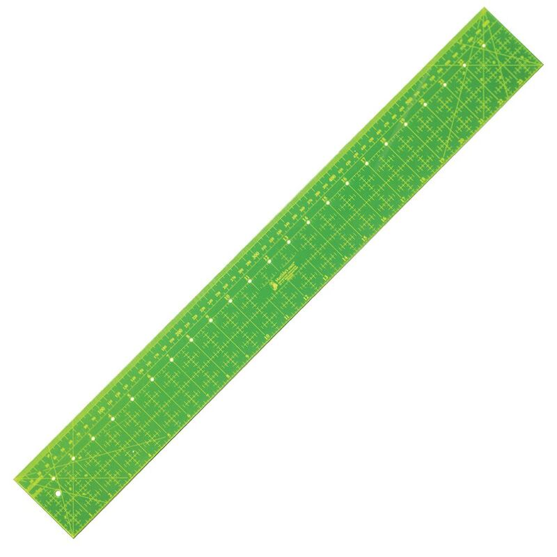 Matilda's Own Dual Metric/Imperial Ruler 24in x 3in Patchwork Template VRM2430