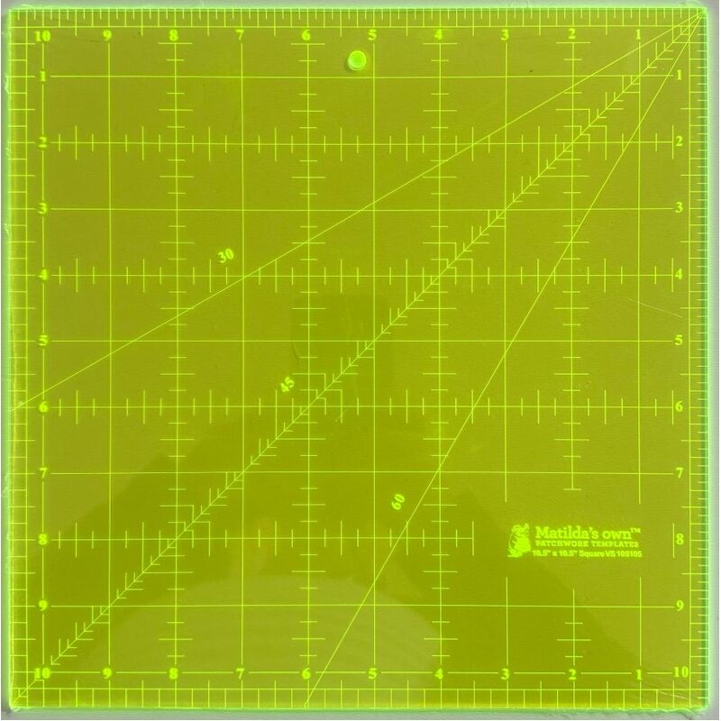 Matilda's Own Imperial Square Ruler 10.5" x 10.5", VS105105