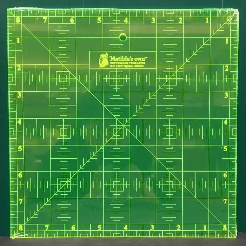 Matilda's Own Imperial Square Ruler 8.5" x 8.5", Patchwork Template VS8585