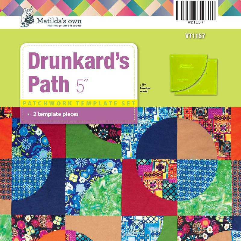 Matildas Own Drunkards Path Templates 5" (VT1157)